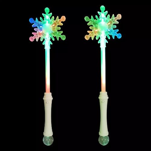 LED Frozen Snowflake 2 Wand |  Multi-color