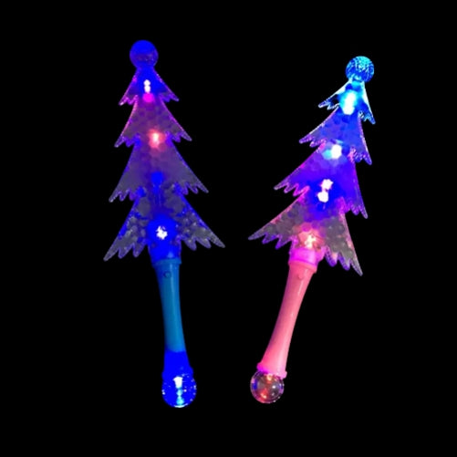 Two LED Christmas Tree Wand | Black Background