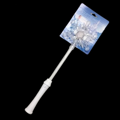 LED Frozen Snowflake Wand in Packaging| Black Background