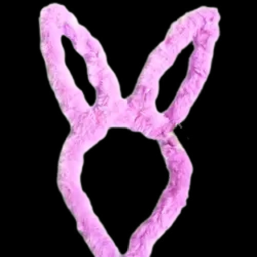LED Fluffy Bunny Ears | Purple Color